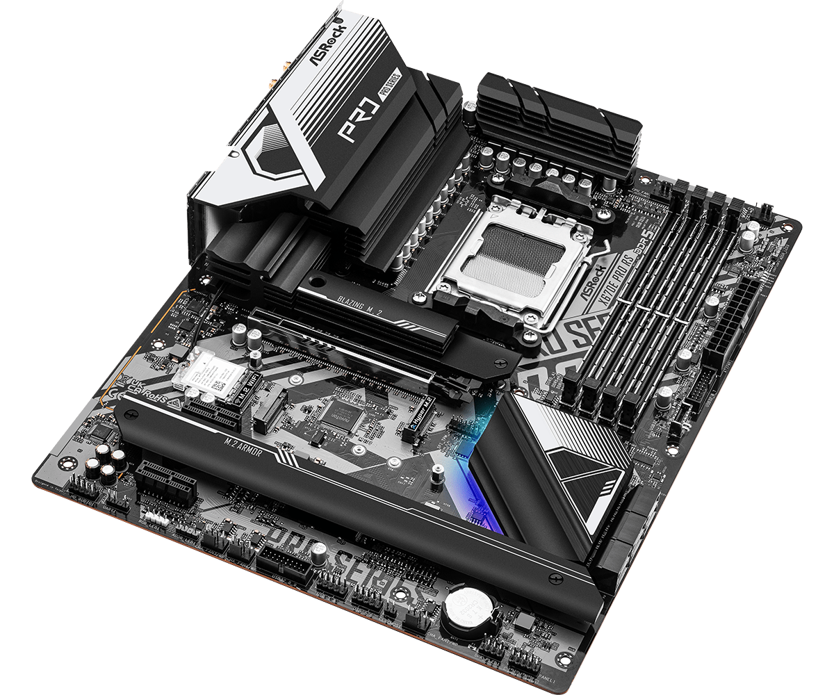 Placa-Mãe ASROCK X670E Pro RS  - X870E Atx Motherboard avaliação e preço